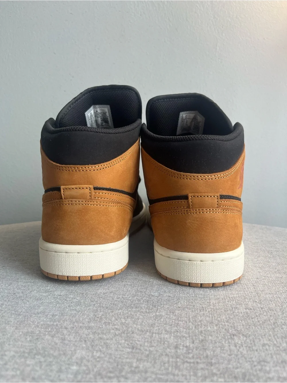 Nike Air Jordan 1 Mid SE Black Flax Varsity Red Men's Shoe Size 10 HV4091-002